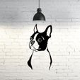 3.Bulldog face.JPG Bulldog Face Wall Sculpture 2D