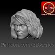 EE2.jpg Black Widow Hot Toys Head sculpt 1-6th scale - Avengers Free 3D print model