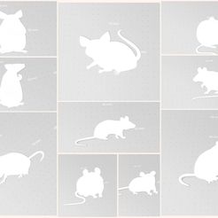 Collage-2022-09-05-11_54_22.jpg Archivo STL 10 siluetas de ratones STL, contorno de ratas, plantillas de ratones, arte de pared 2D, Halloween・Diseño de impresora 3D para descargar, drakoniccreations