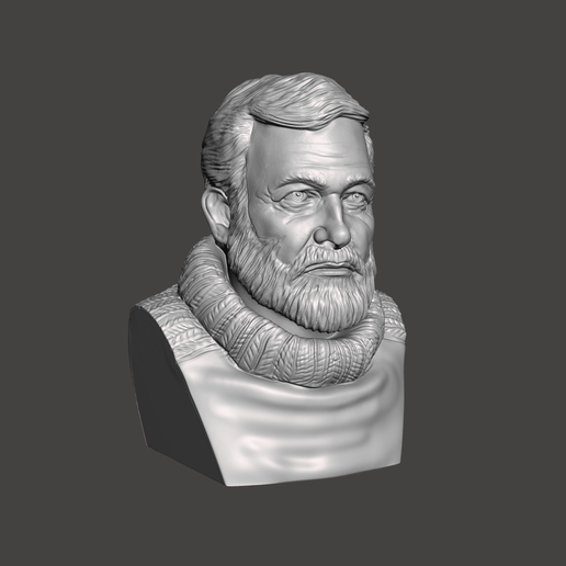 ErnestHemingway-9.png 3D-модель Эрнеста Хемингуэя - высококачественный STL-файл для 3D-печати (ЛИЧНОЕ ИСПОЛЬЗОВАНИЕ)
