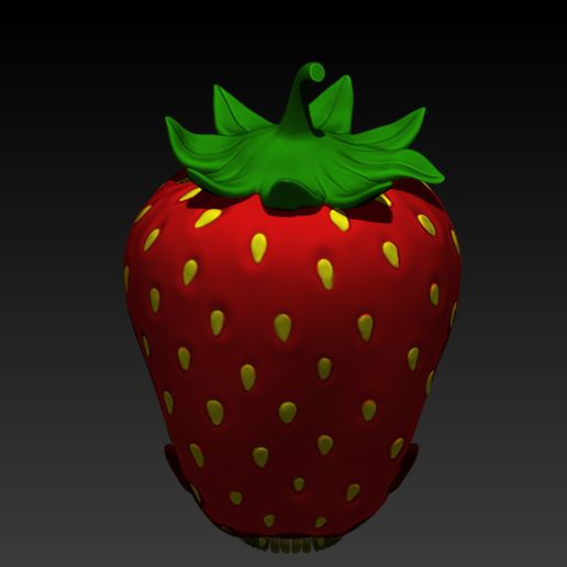 Download STL file Strawberry skull • 3D printing template ・ Cults
