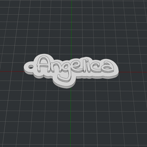 Keychain Angelica 3D model