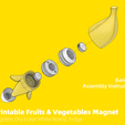 Magnet-001.png 3D Printable Fruits & Vegetables Magnet
