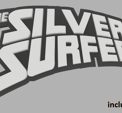 logotipo de surfista plateado