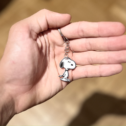 IMG_1702.png 3D file Keychain Snoopy // Snoopy keychain・3D printable model to download, zqmn