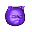 head.stl Kitty-Schlüsselanhänger mit Druck an Ort und Stelle (mehrteilig /3MF)