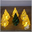 xmas22-tree-led_3.jpg Free STL file Evergreen Led candle - vase mode・3D print model to download