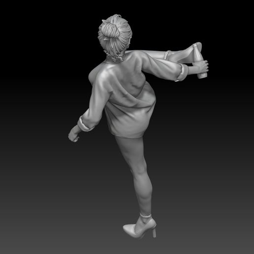 4.jpg Chinese girl opens beer bottle 1