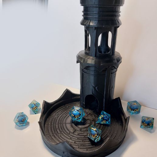 Dicetower_outpost-fortress_PLA-print.jpg Dice tower Outpost - Castle Watchtower