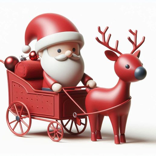 Retro Christmas Delivery Van with Wreath and Rooftop Gifts - Holiday Toy/Decor