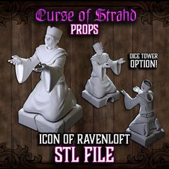 EtsyPromo_IconOfRavenloft_Cover.jpg Curse of Strahd - Icon of Ravenloft / Dice Tower
