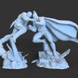 PuniBat-Statue.1.jpg x2 Batman Vs Punisher Dioram Crossover DC Comics Vs Marvel