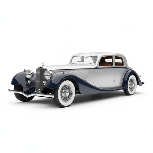 Hispano-Suiza J12 post apocalyptic car STL, sci fi car STL, 1:64 car STL, futuristic car STL, race car STL, car miniature STL, modern hypercar STL, 1:8 car STL, vintage car STL, car lift diorama STL, JDM car STL, RC car body STL, tuner car STL, beginner f