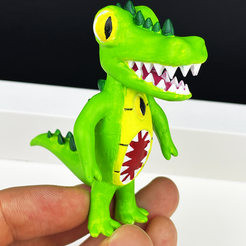 крокодил.png STL file Mr. Crocodile from the game Garten of Banban・3D printing template to download