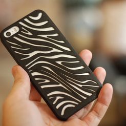 _P_Zebra_01.JPG Free STL file Zebra Iphone 5 Case・3D print model to download