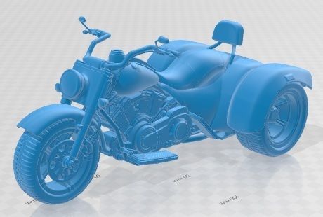 3D file Trike Printable Motorbike 🏍️ ・3D printing template to download ...