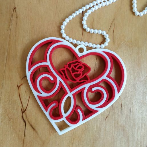 3D printed Quilling Heart 3D model