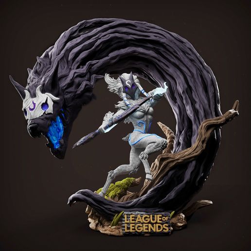 3D file Kindred League of Legends Statue 🗿 ・3D printer