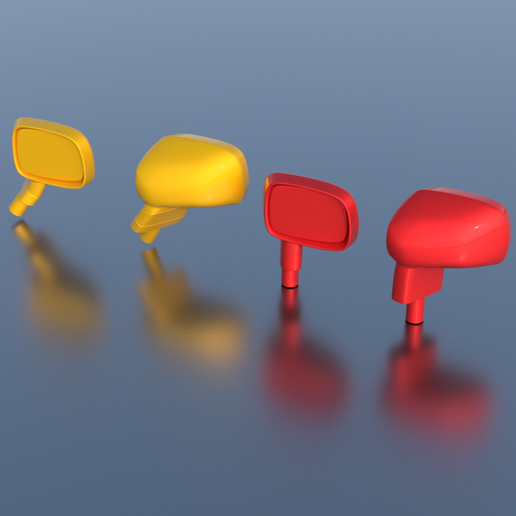 STL  REAR VIEW MIRROR  MCLAREN  F1  FOR MINIATURE 3D model