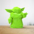 c489e3d6-1a3f-45eb-a637-cf444831d553.jpg Baby Yoda Grogu Low poly lamp