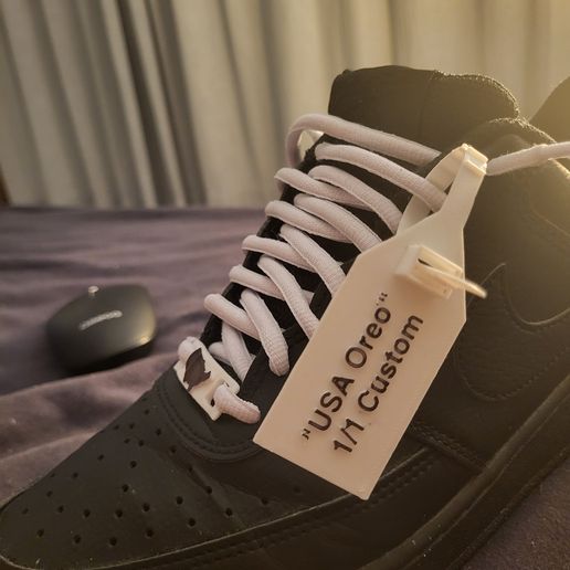 👟 Replacement/Customizable Off White Tag・Free STL File for 3D printing ...