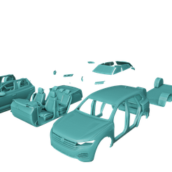 1.png Fichier STL Volkswagen Touareg R Line・Modèle à télécharger et à imprimer en 3D