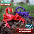 Scorpion_MMF_Lead.jpg Descargar archivo STL Flexi Print-In-Place Scorpion • Diseño para la impresora 3D, FlexiFactory