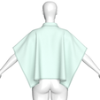 Girls-Flap-Button-Zip-Up-Cape-Jacket_8.png Girls Flap Button Zip Up Cape Jacket | Marvelous / Clo3d / obj / fbx
