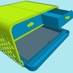 Fantastic-Kieran-1.png Archivo STL X3D-FINAL Riser/drawer | Bambu Lab X1/P1 AMS Stand・Modelo imprimible en 3D para descargar
