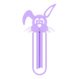 Rabbit_bookmark.stl Rabbit bookmark