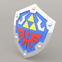 3D file Legend of Zelda Breath of The Wild / Tears of The Kingdom - Hylian  Shield 🛡️・3D print model to download・Cults