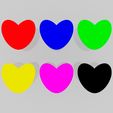 View0.jpg Colorful Hearts 3D Models Asset