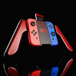 C12DDF23-BA9B-4E2F-A8C3-3062E9290F37.jpeg Fichier 3D Poignée Joy-Con pour Nintendo Switch avec organisateur de cartes de jeu・Modèle à imprimer en 3D à télécharger