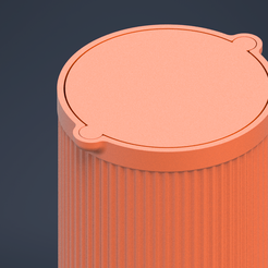 Deckel.png STL file Simple trash can with swing lid・3D printable design to download