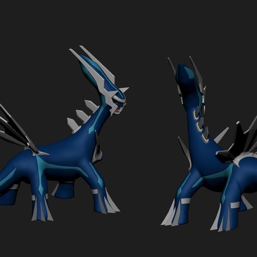 dialga-cliente-3.jpg Download OBJ file Pokemon - Dialga(with cuts and as a whole) • 3D print object, ErickFontoura3D