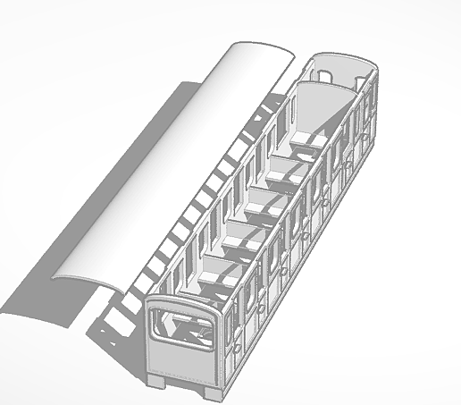t725.png 1:76/009 Bala Lake Railway disabled accessible 3rd class coach