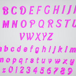 Screenshot_2.png STL file barbie font alphabet numbers・3D printable model to download