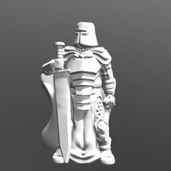 2221ec1df120d149fb0f279692488040_preview_featured.jpg Free STL file Knight w/Greatsword (28mm/Heroic scale)・3D print object to download