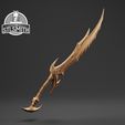 Daedric_Sword_Render_Bronze.jpg Daedric Sword Skyrim Life Size Prop STL