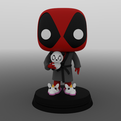 untitled.629.png Archivo STL MARVEL - bedtime deadpool - funko pop #327・Modelo para descargar e imprimir en 3D