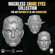 13.png Maskless Snake Eyes Collection 3D printable File For Action Figures
