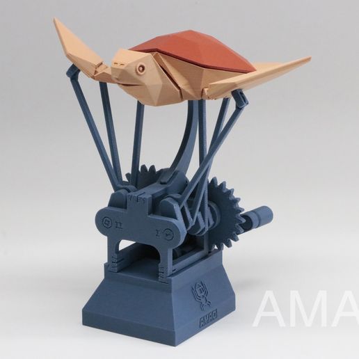 t02-1920x1280.jpg Free STL file Flying Sea Turtle・3D print design to download, Amao