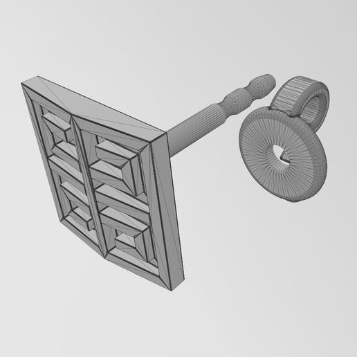 wf1.jpg Givenchy logo stud earring 3D print model