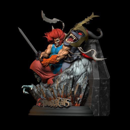 diorama_thundercats_3.jpg Thundercats Diorama Special No1 MummRa LionO STL files 3d printing collectibles fanarts by CG Pyro