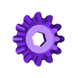 Gear, Crown, Axle.stl スノーマンピン・ウォーカー