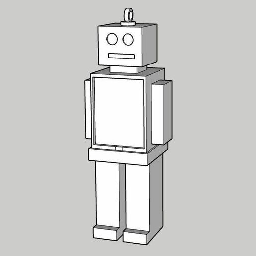 Robot key ring - 3D model önizlemesi