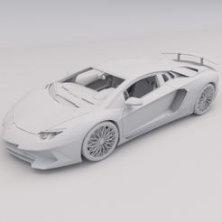 Lamborghini Aventador  1.jpg Бесплатный 3D файл Lamborghini Aventador PRINTABLE Car 3D Digital STL File・3D-печать объекта для загрузки