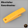 Abrelatas-Guardauñas.png Key ring can opener Nails Nail file keyring