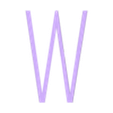W.stl Letters and Numbers ALIENS | Logo