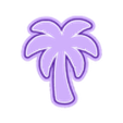 bakeshape-com-palm-tree.stl Palm Tree Cookie Cutter & Embosser STL File - 3D Printable Tropical Design